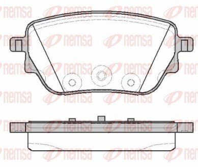 Задние тормозные колодки remsa 1838.00 на Мерседес B-Class w247