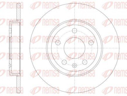 Задний тормозной диск remsa 61011.00