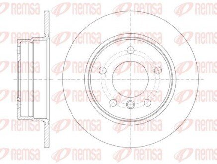Задній гальмівний (тормозний) диск remsa 61013.00 на Бмв E87