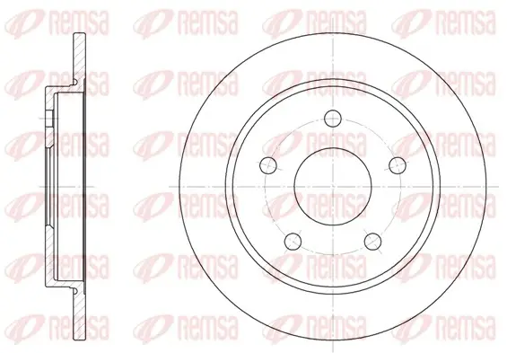 Задний тормозной диск remsa 6147.00