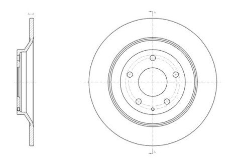 Задний тормозной диск remsa 6151800