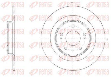 Задний тормозной диск remsa 6152800