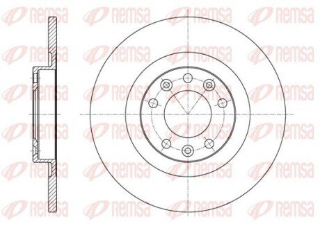 Задній гальмівний (тормозний) диск remsa 61557.00