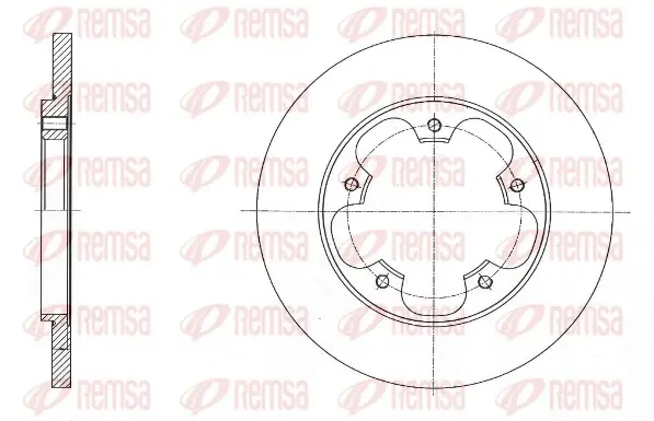Задний тормозной диск remsa 6156700