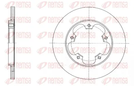 Задний тормозной диск remsa 6156700