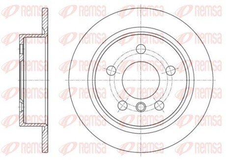Задний тормозной диск remsa 61618.00
