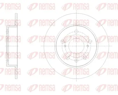 Задний тормозной диск remsa 61666.00