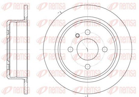 Задний тормозной диск remsa 6197.00