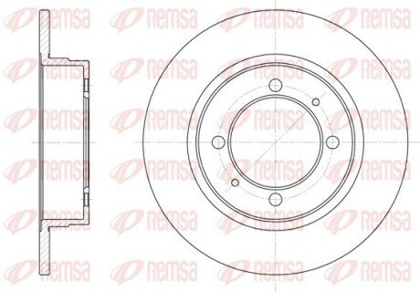 Задній гальмівний (тормозний) диск remsa 6390.00