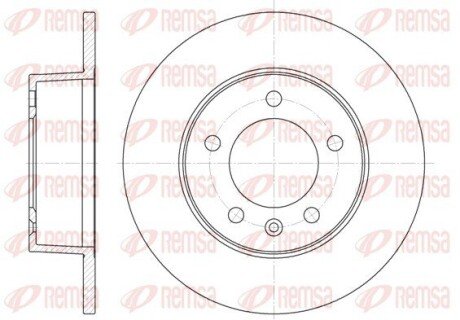 Задній гальмівний (тормозний) диск remsa 673500 на Рено Мастер 2
