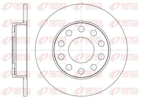 Задний тормозной диск remsa 6753.00 на Ауди А4 б7
