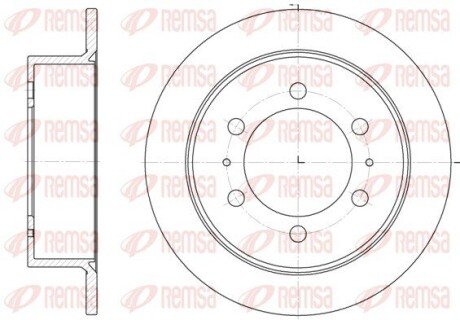 Задний тормозной диск remsa 6784.00