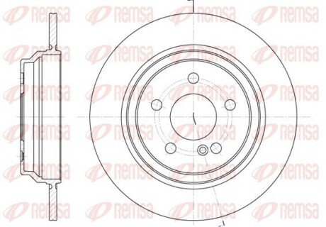 Задній гальмівний (тормозний) диск remsa 6864.00