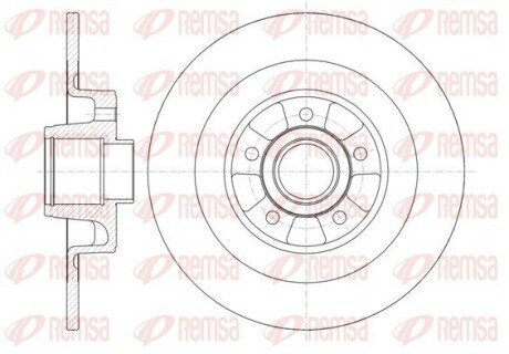 Задній гальмівний (тормозний) диск remsa 699900 на Рено Vel Satis