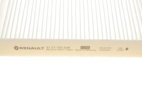 OE ФІЛЬТР САЛОНУ renault 272779203R