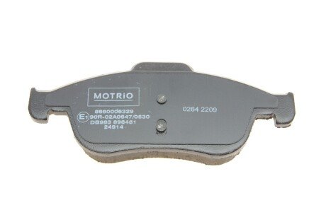 Колодки ручного (стоячого) гальма renault 8660006329