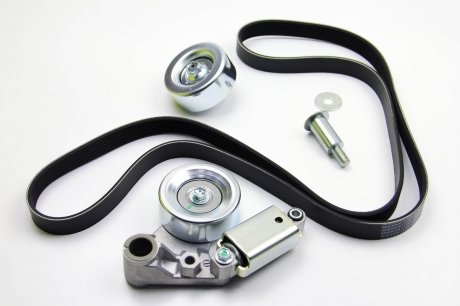 Комплект ремня генератора, (ремень+ ролик) 3.0dCI renault 7701477518