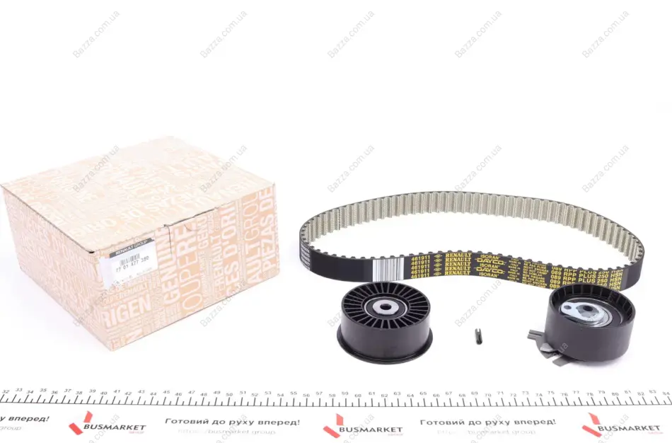 Комплект ремня грм renault 7701477380