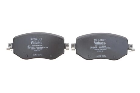Колодки ручного (стоячого) тормоза renault 7711946206