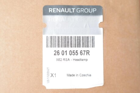 Передня фара renault 260105567R