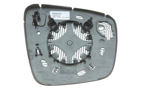 Скло дзеркала лів renault 963662279R