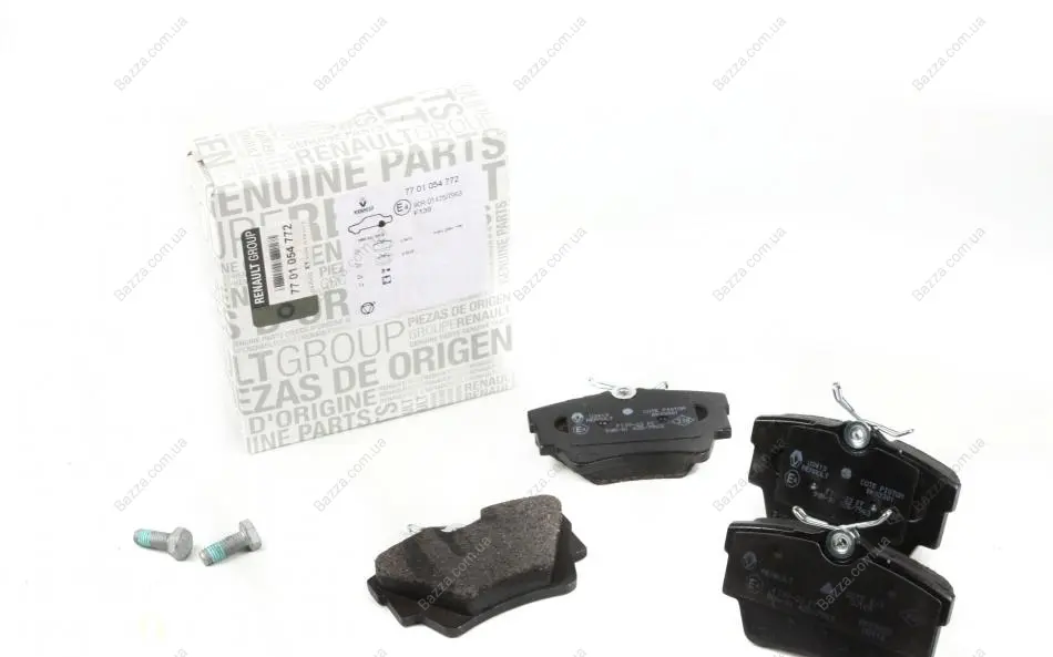 Задние тормозные колодки renault 7701054772