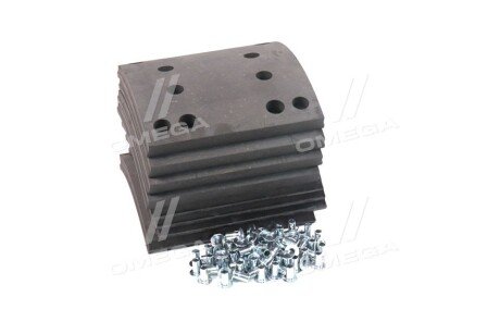 Накладка гальмівна (компл. На вісь) з заклепками 410x183 1-й рем. MAN F2000, F90, TGA, MB ACTROS (RI rider RD19495Rem1