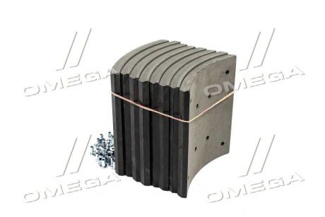 Накладка гальмівна (компл. На вісь) з заклепками 414х220 станд. RVI MAGNUM, PREMIUM rider RD19187STD