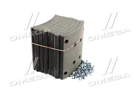 Накладка гальмівна (компл. На вісь) з заклепками 414х220 станд. RVI MAGNUM, PREMIUM rider RD19187STD