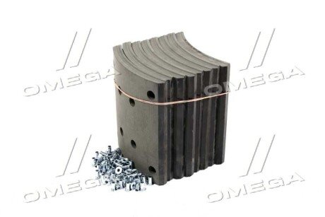 Накладка гальмівна (компл. На вісь) з заклепками 414х220 станд. RVI MAGNUM, PREMIUM rider RD19187STD