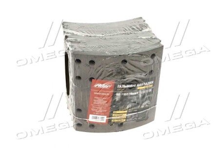 Накладка гальмівна (компл. На вісь) з заклепками 419х203 1-й рем. FRUEHAUF, ROR, TRAILOR rider RD19557Rem1