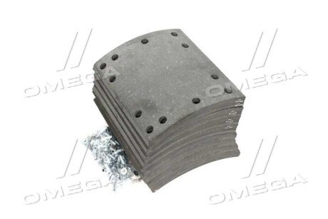 Накладка гальмівна (компл. На вісь) з заклепками 419х219,2 1-й рем. ROR, TRAILOR rider RD19369Rem1