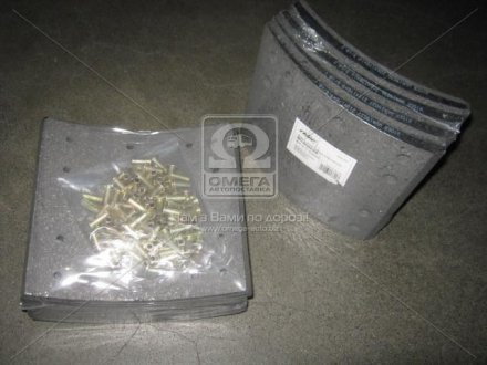 Накладка торм. (компл. на ось) PREMIUM 419х178 (Отв.6,35мм) станд. ROR TA,TC, FRUEHAUF rider RD190360PR