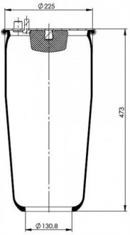 Пневморессора без стакана rider RD74882P