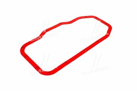 Прокладка картера масляного дв.ЗМЗ 406 с шайбами (красн.силикон) rider 4061009070