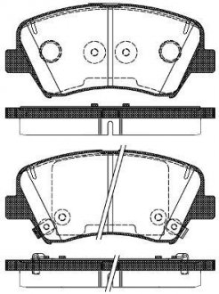 Передні тормозні (гальмівні) колодки roadhouse 2141232