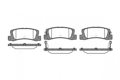Задні тормозні (гальмівні) колодки roadhouse 221402