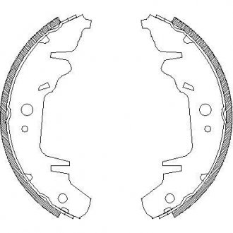 Колодки ручного (стоячого) тормоза roadhouse 4020.00