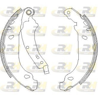 Колодки ручного (стоячого) тормоза roadhouse 4074.00 на Рено Логан 1