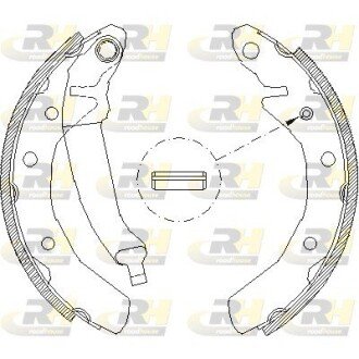Колодки ручного (стоячого) тормоза roadhouse 408600 на Шкода Октавия а7