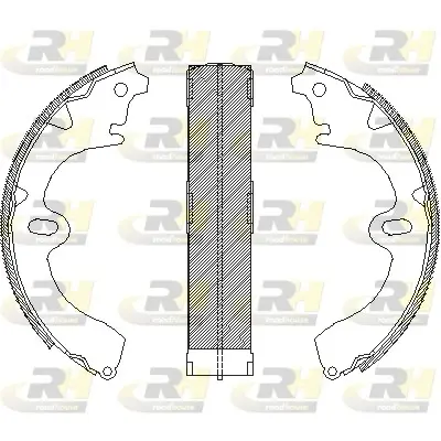 Колодки ручного (стоячого) тормоза roadhouse 4097.00