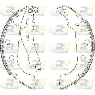 Колодки ручного (стоячого) тормоза roadhouse 4135.01 на Пежо 405