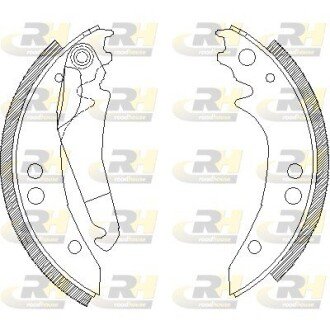 Колодки ручного (стоячого) гальма roadhouse 4136.00 на Мерседес T1
