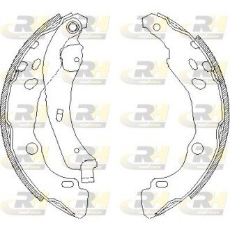 Колодки ручного (стоячого) гальма roadhouse 415200 на Рено Логан 2
