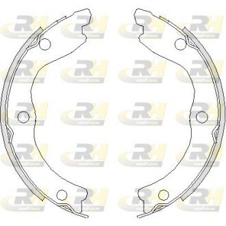 Колодки ручного (стоячого) тормоза roadhouse 473600