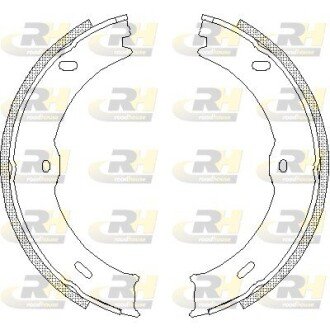Колодки ручного (стоячого) гальма roadhouse 4746.00