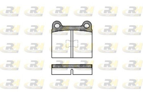 Передні тормозні (гальмівні) колодки roadhouse 201700 на Фольксваген Джетта 2