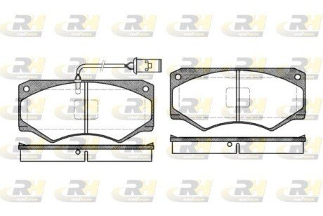 Передние тормозные колодки roadhouse 204752 на Iveco Daily 3