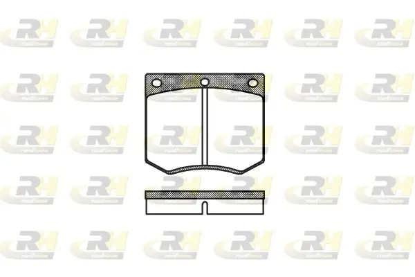 Передні тормозні (гальмівні) колодки Roadhouse 206300 (фото 1)