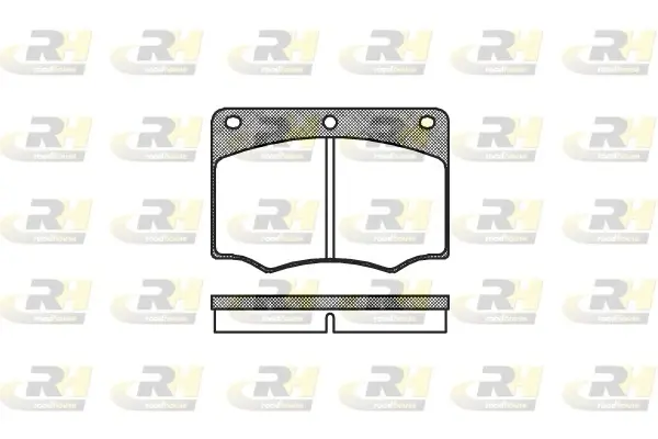 Передні тормозні (гальмівні) колодки Roadhouse 206400 (фото 1)